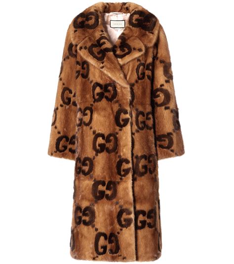 gucci winter coat womens|gucci fur coats female.